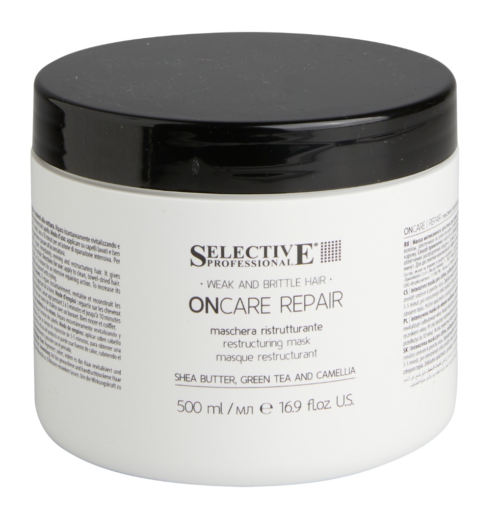 Selective ONCARE REPAIR Маска интенсивного действия для поврежденных или склонных к ломкости волос 500 мл