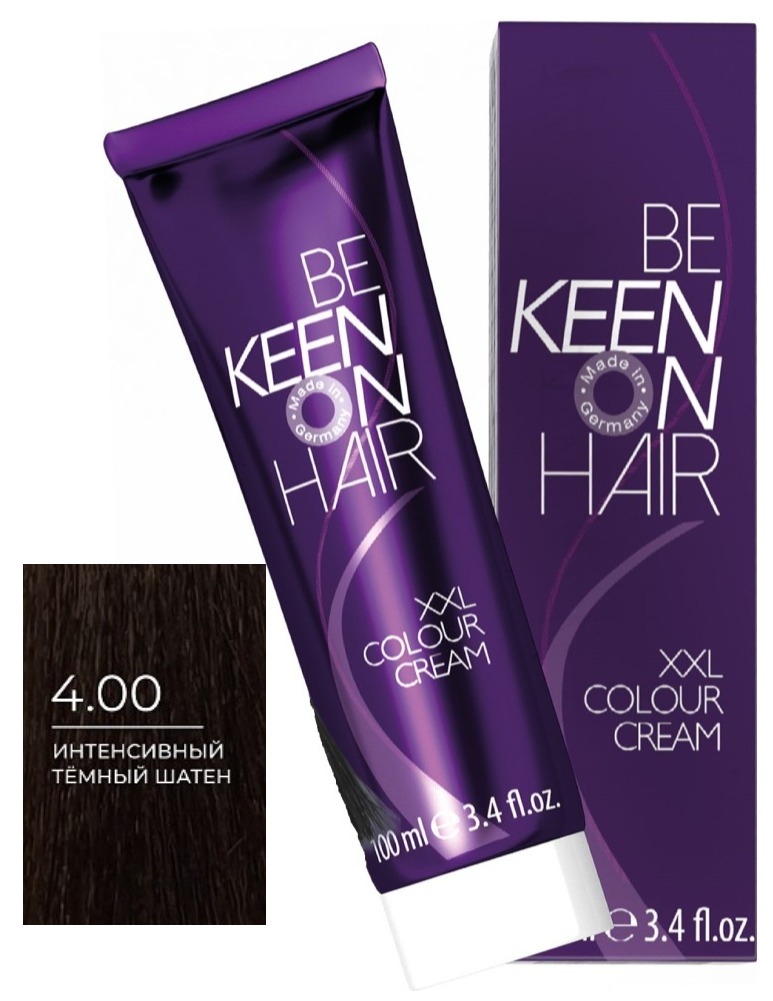 KEEN COLOUR CREAM 4.00 Интенсивный темный шатен, 100 мл