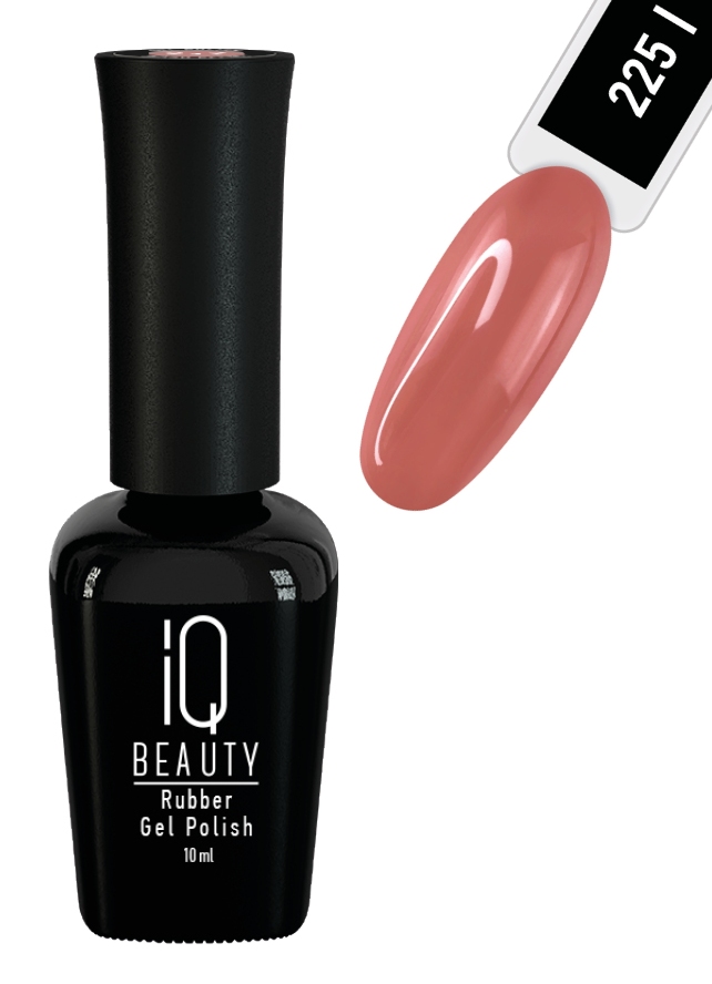 IQ BEAUTY Каучуковый гель-лак с кальцием №225 10 мл. Pink Plaid - коллекция "Capsule"