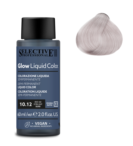 SELECTIVE Glow Liquid Color 10.12 Экстра светлый блондин пепельно ирисовый 60мл