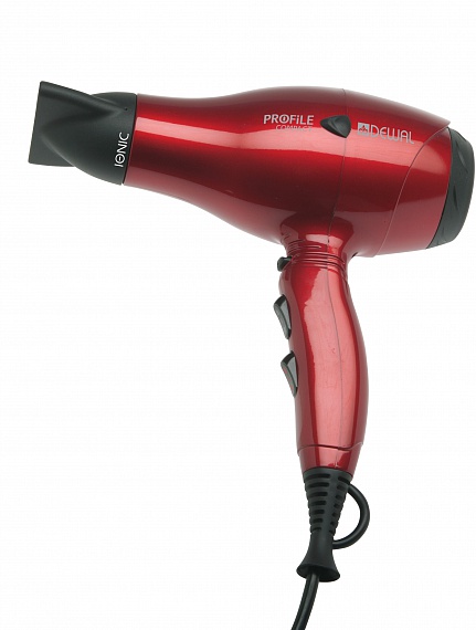 DEWAL Фен Profile Compact с ионизацией, красный, 2000 Вт.