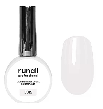 RuNail Жидкий Уф-гель Камуфлирующий (цвет: Молочный коктейль), 15 мл