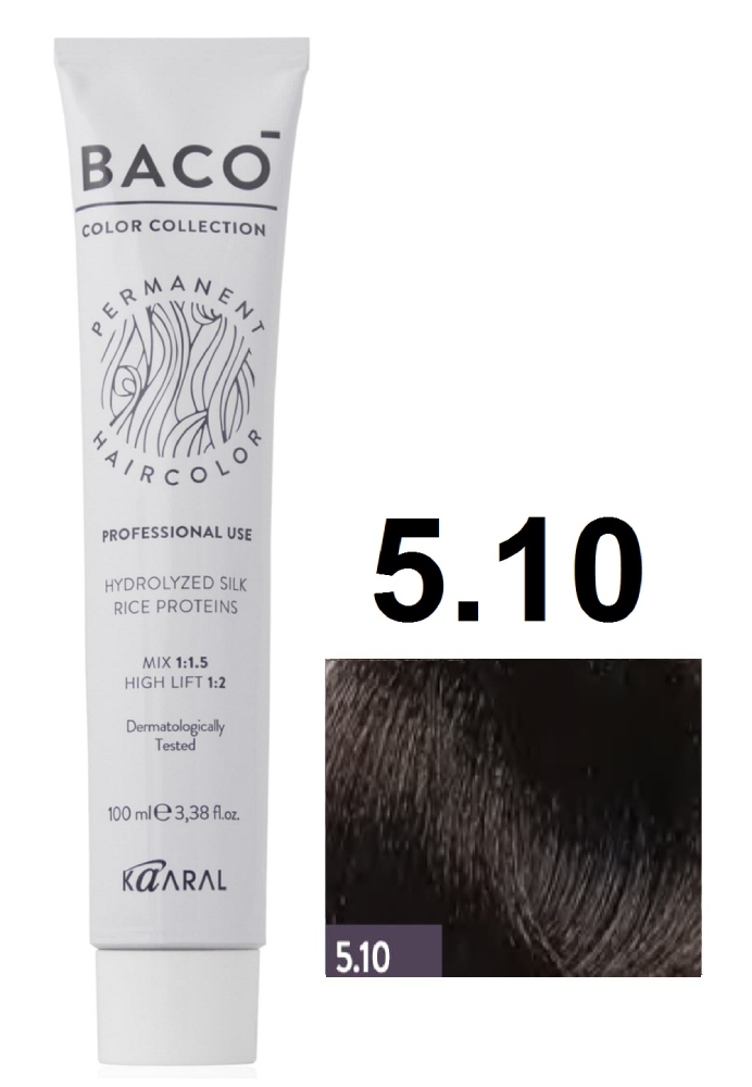 KAARAL Baco color 5.10 светло пепельный каштан 100 мл