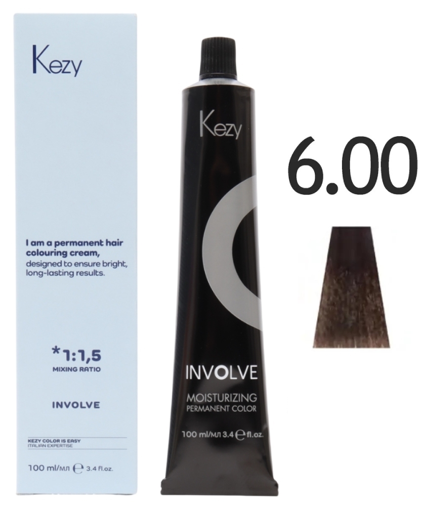 KEZY Involve color 6.00 Тёмный блондин интенсивный, 100 мл. 