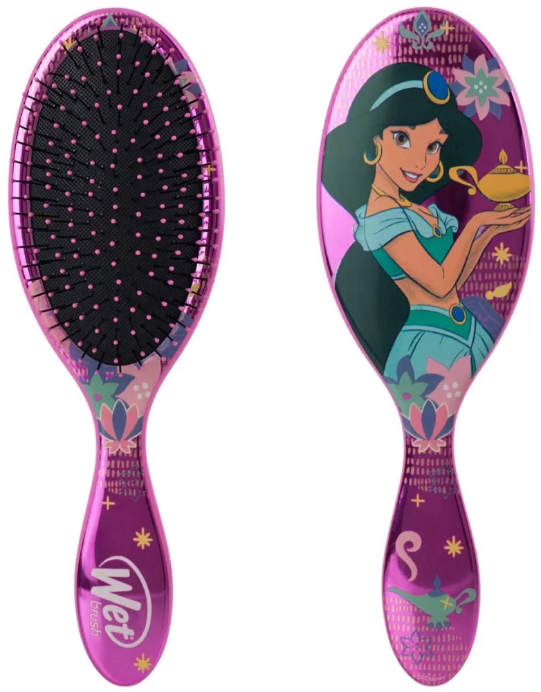 WET BRUSH DISNEY PRINCESS WHOLEHEARTED JASMINE DARK PINK Щетка для спутанн волос Дисней (Жасмин)