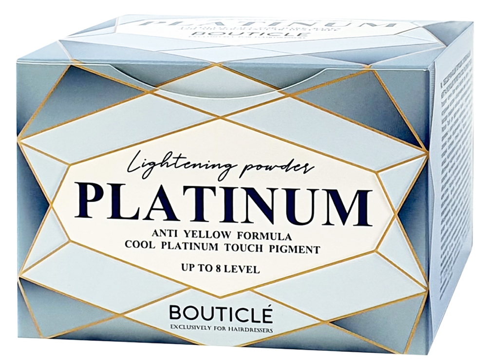 BOUTICLE Обесцвечивающий порошок с комбинацией нейтрализующих пигментов COOL PLATINUM TOUCH 500 г.