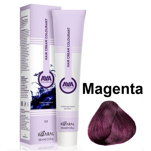 KAARAL AAA Hair crem colorant . MAGENTA фуксия корректор 100мл 