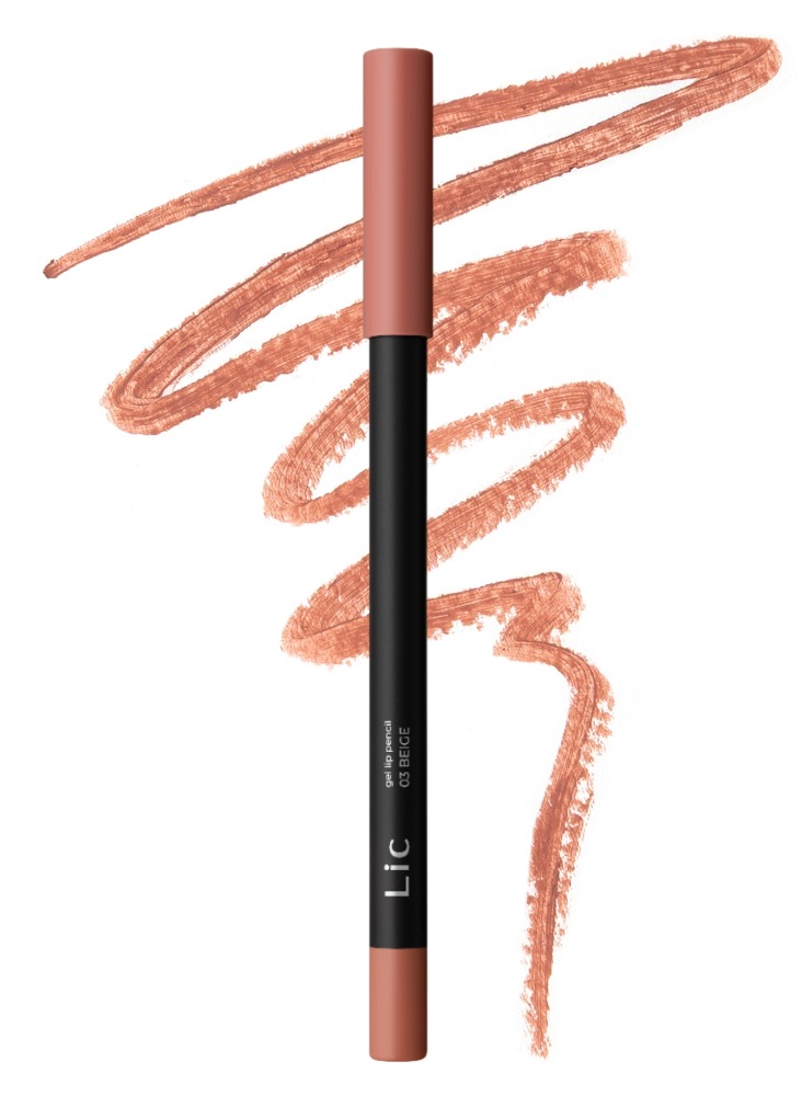 LIC Карандаш для губ гелевый Gel lip pencil Base (03 Beige) 1,3 гр.