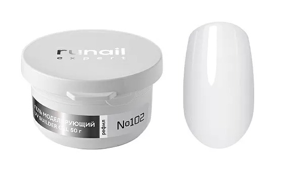 RuNail Expert Гель моделирующий UV BUILDER GEL №102, 50г (рефил)