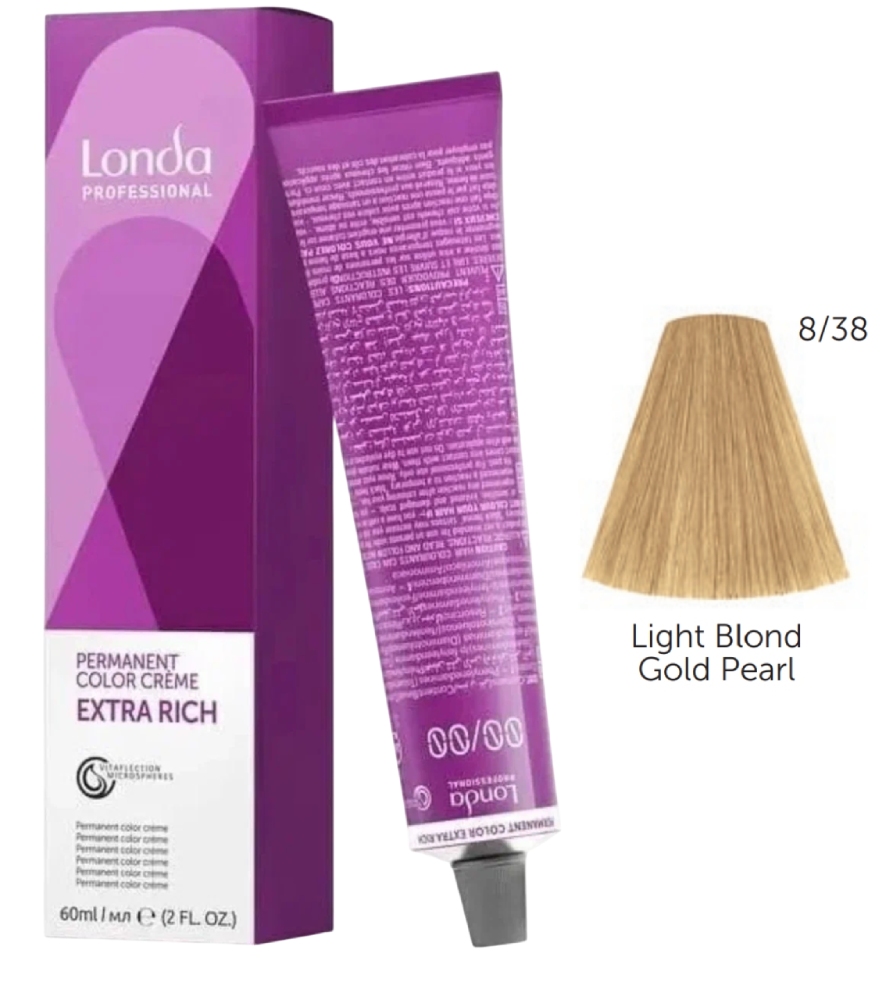 LONDACOLOR 8/38 светлый блонд золотисто-жемчужный