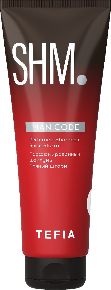 TEFIA MAN.CODE Парфюмированный шампунь Пряный шторм, 285 мл