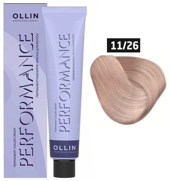 OLLIN PERFORMANCE 11/26 специальный блондин розовый 60мл Перманентная крем-краска для волос
