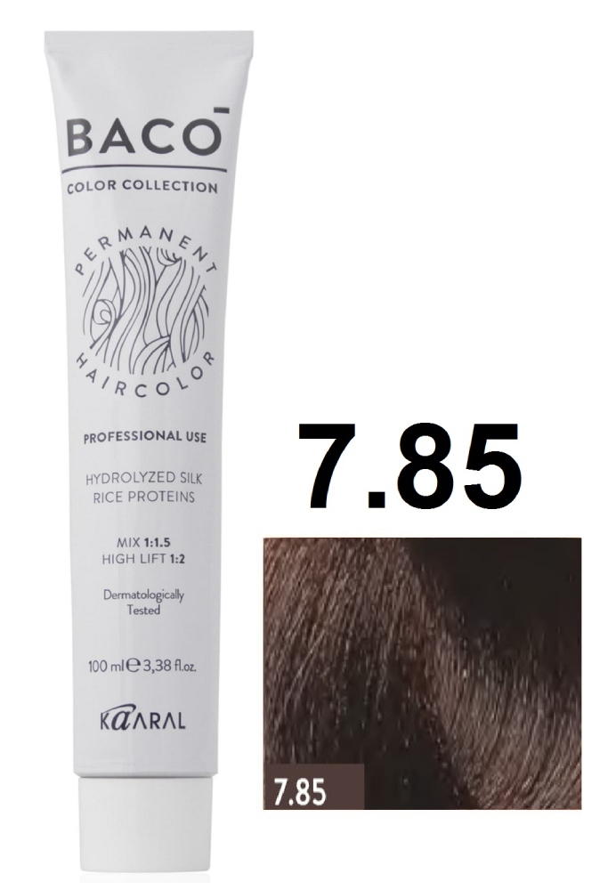 KAARAL Baco color  7.85 махагоново-коричневый блондин 100мл
