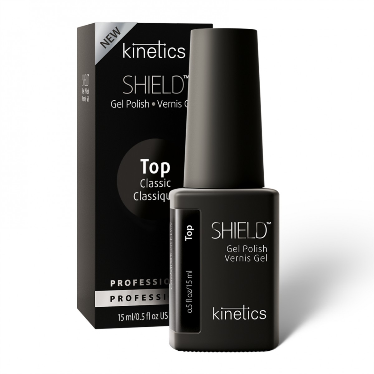 Kinetics Верхн.покрытие без липк.слоя с защитой от пожелтения SHIELD Booster Top Coat Tack Free 15мл