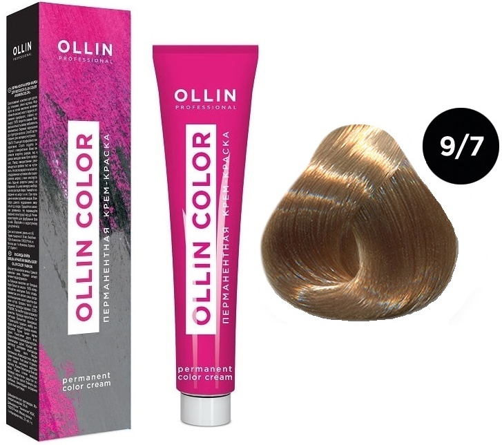 OLLIN COLOR  9/7 блондин коричневый 60мл Перманентная крем-краска для волос