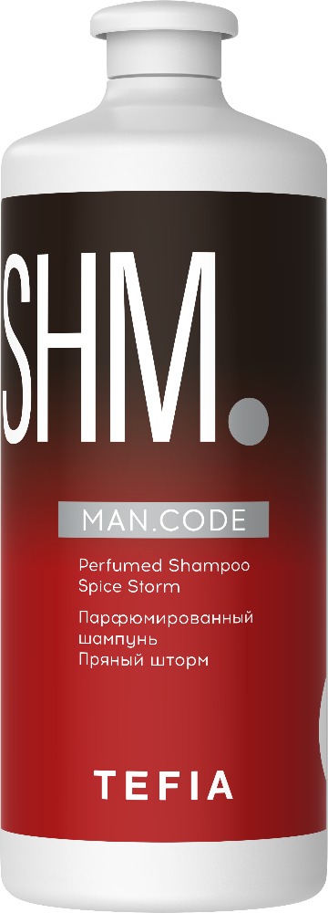 TEFIA MAN.CODE Парфюмированный шампунь Пряный шторм, 1000 мл