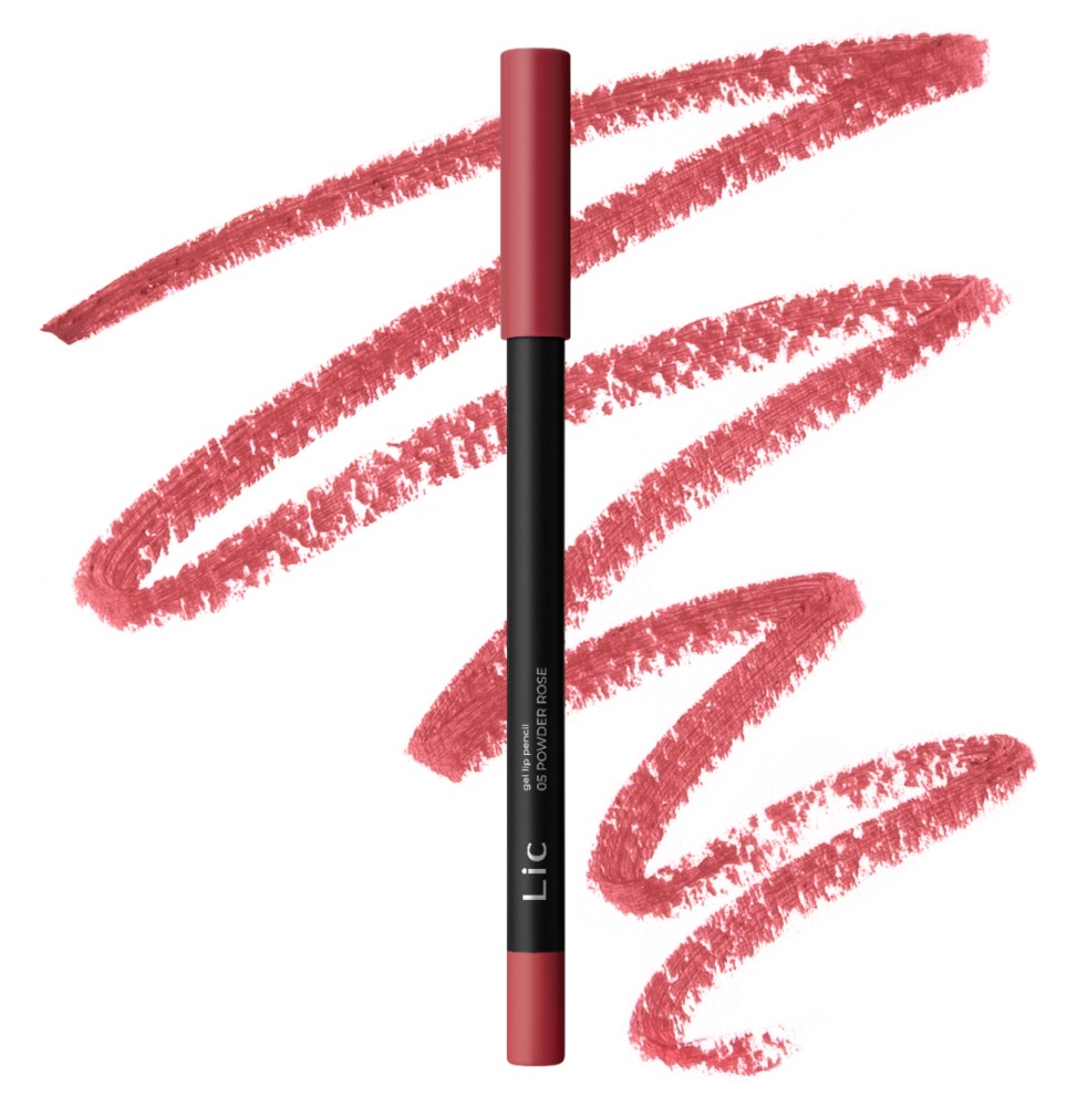 LIC Карандаш для губ гелевый Gel lip pencil Base (05 Powder rose) 1,3 гр.