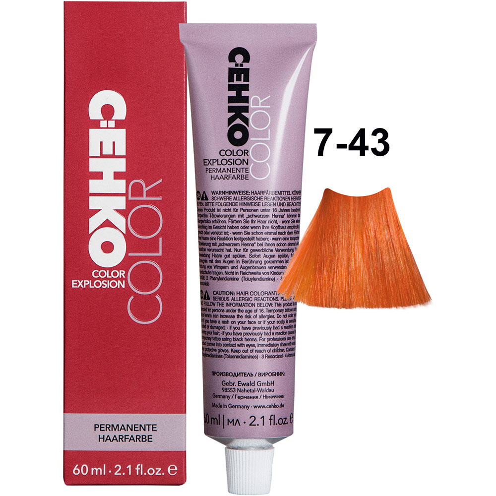 C:EHKO Color Explosion 7/43 Светло-медный золотистый/Hellkupfergold 60 мл