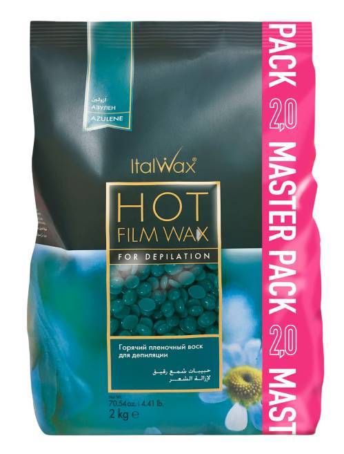 ItalWax Воск горячий (пленочный) азуленовый, гранулы 2000гр 