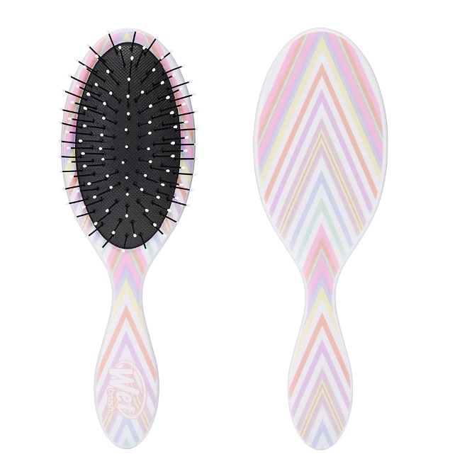 WET BRUSH KIDS DETANGLER STRIPE Щетка для волос специально для детей (цветной зигзаг) 