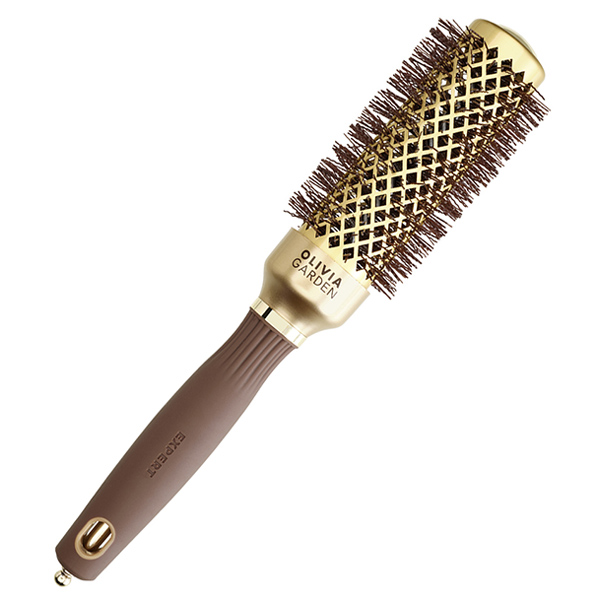 Olivia Garden Expert Blowout Shine Gold&Brown Термобрашинг Nano Thermic нейлон.щетина d.35 мм