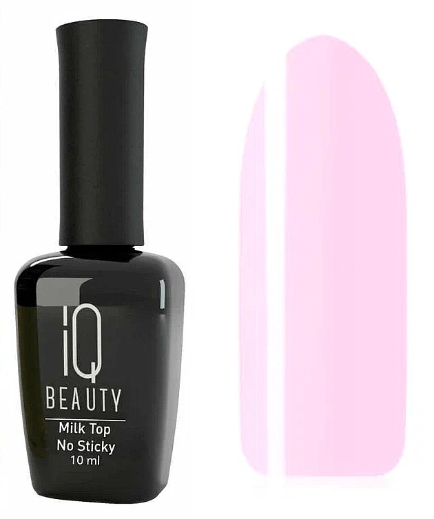 IQ BEAUTY Топ молочный для гель-лака без липкого слоя Milk Top No Sticky, №105 Strawberry milk top,