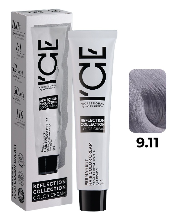 ICE Professional REFLECTION 9.11 очень светлый блонд интенсивно-пепельный 60 мл