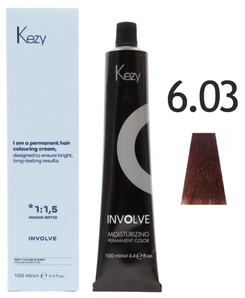 KEZY Involve color 6.03 Тёмный блондин «норка», 100 мл. 