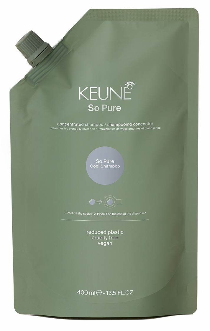 Keune So Pure СПА Шампунь Освежающий / So Pure Cool Shampoo Refill 400 мл