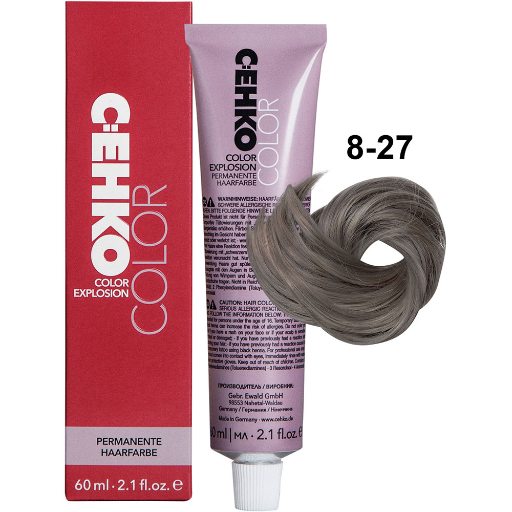 C:EHKO Color Explosion 8/27 Светлый блондин дымчато-бежевый/Smokey Ash 60 мл
