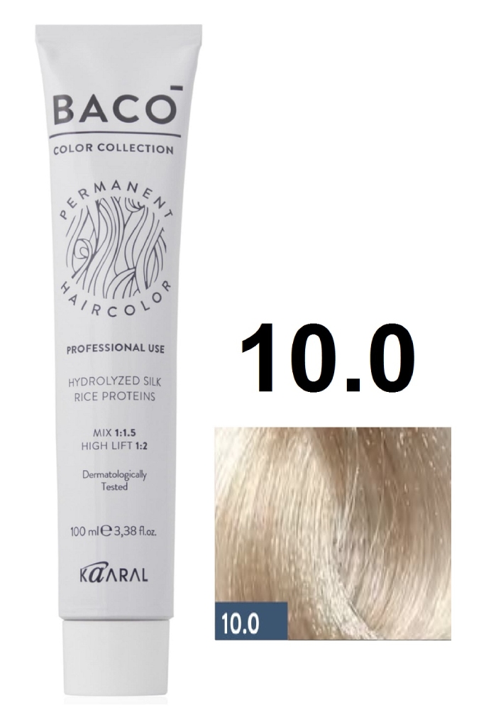 KAARAL Baco color 10.0 очень-очень светлый блондин 100 мл