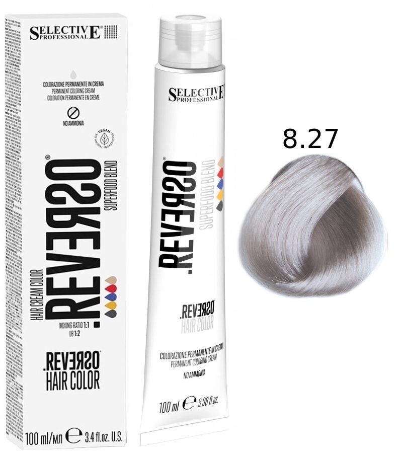 SELECTIVE Reverso Hair Color 8.27 Светлый блондин "Питайа"