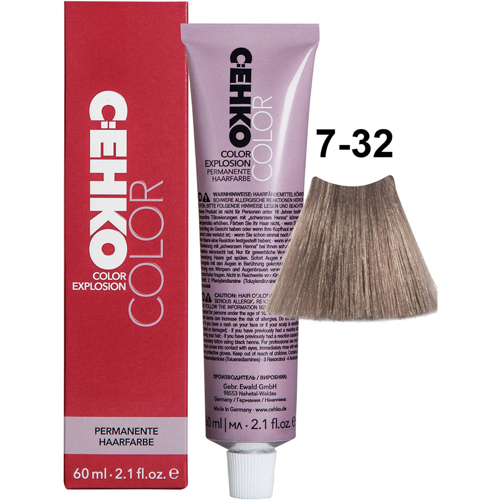 C:EHKO Color Explosion 7/32 Средне-золотистый пепельный блондин/Mittelblond gold asc 60 мл