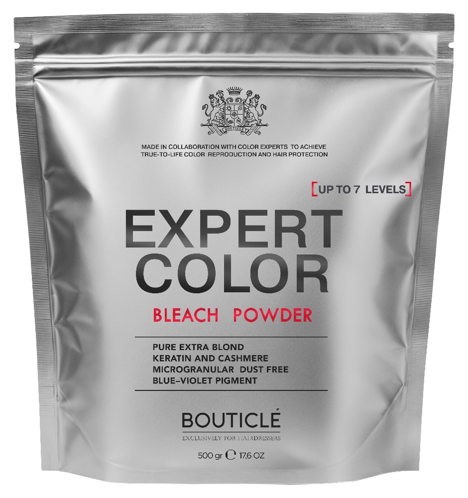 Bouticle Обесцвечивающая пудра с кератином и кашемиром - "Expert Color Powder Bleach" 500 гр