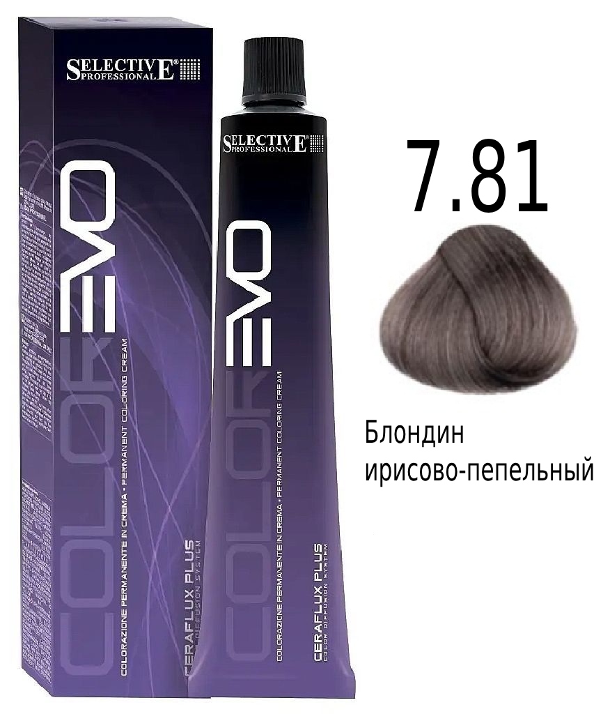 SELECTIVE COLOREVO 7.81 Блондин ирисово-пепельный 100мл