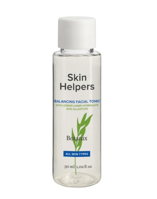 Skin Helpers Балансирующий тоник для лица с гидролатом василька и аллантоином, 30 мл 