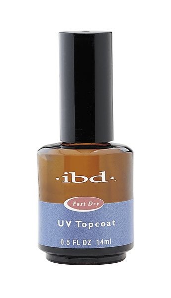 ibd UV Topcoat, 14 мл. - УФ-быстросохнущее верхнее покрытие для лака