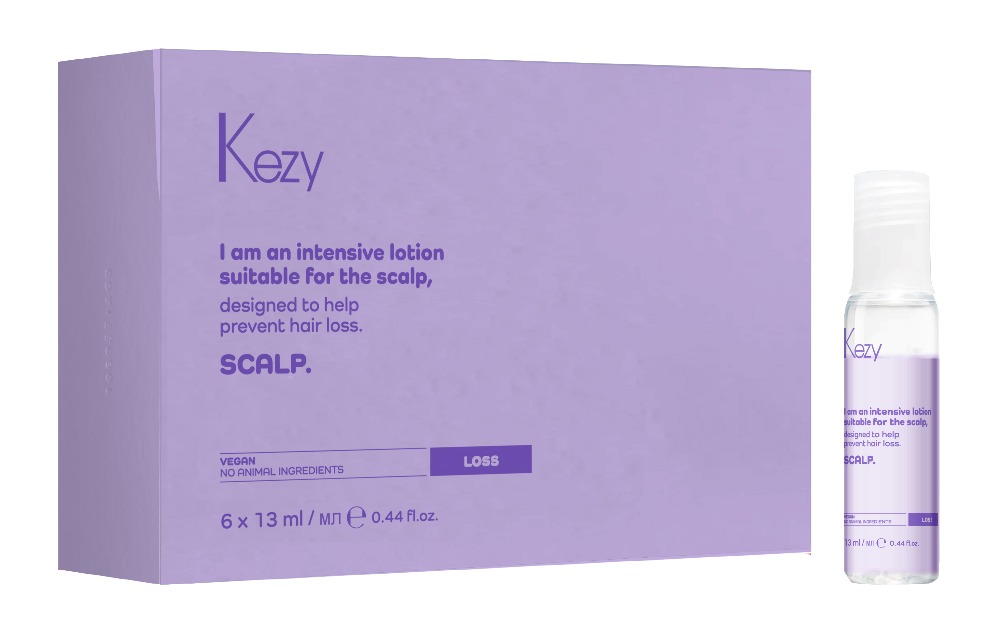 Kezy I am SCALP Интенсивный лосьон для профилактики выпадения волос 6*13 мл.