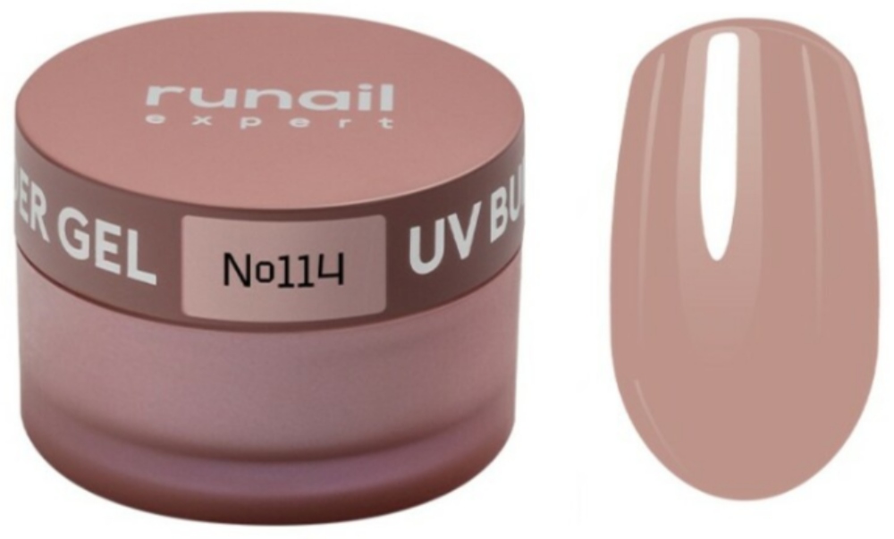 RuNail Expert Гель моделирующий UV BUILDER GEL №114, 15г банка