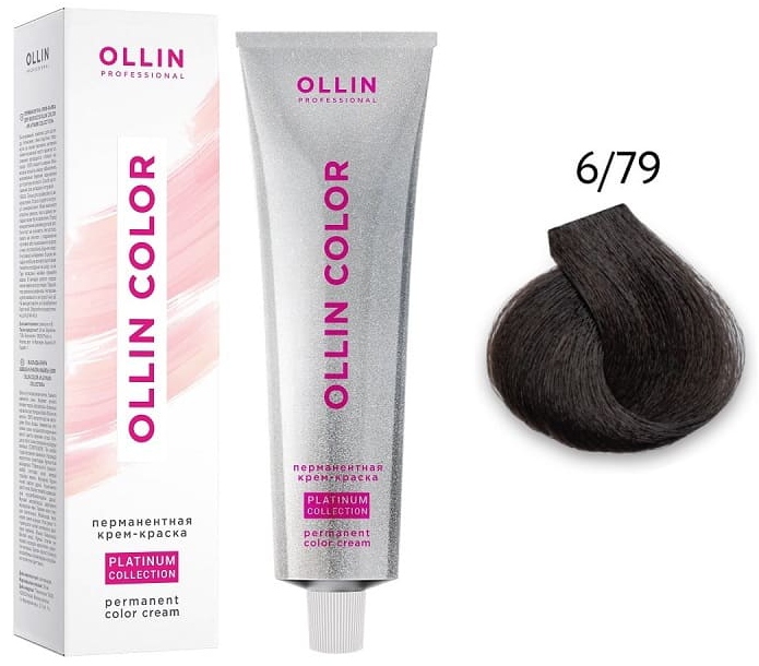 OLLIN COLOR Platinum Collection 6/79 100 мл Перманентная крем-краска для волос
