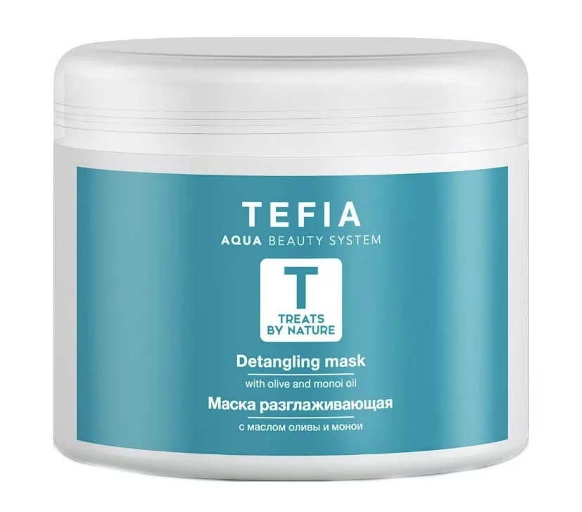 Маска разглаживающая с маслом оливы и монои,500 мл. Treats by Nature TEFIA