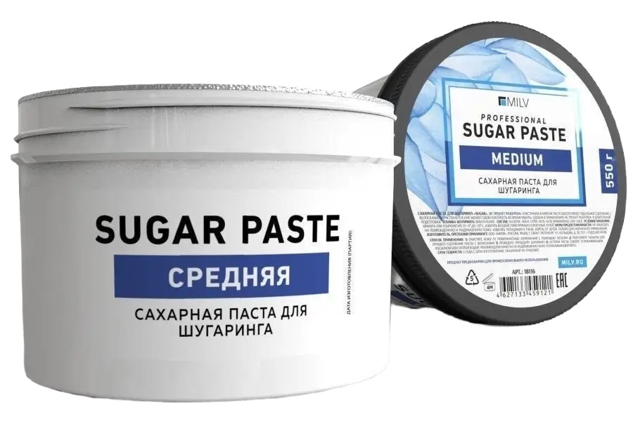 MILV Сахарная паста для шугаринга «Sugar» Средняя 550 гр