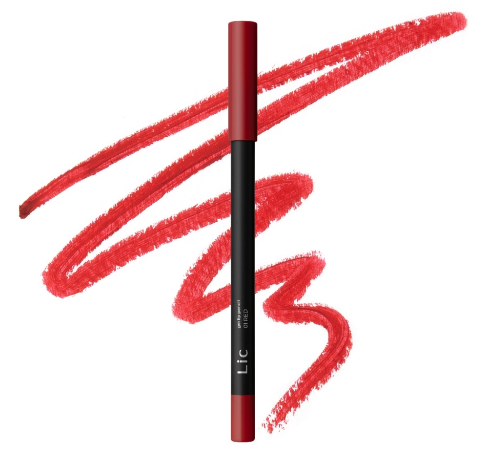 LIC Карандаш для губ гелевый Gel lip pencil Base (01 Red) 1,3 гр.