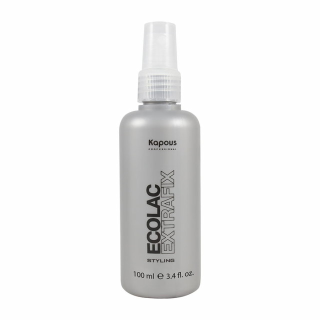 KAPOUS Styling Лак для волос жидкий сверхсильной фиксации Ecolac Extrafix, 100 мл. 