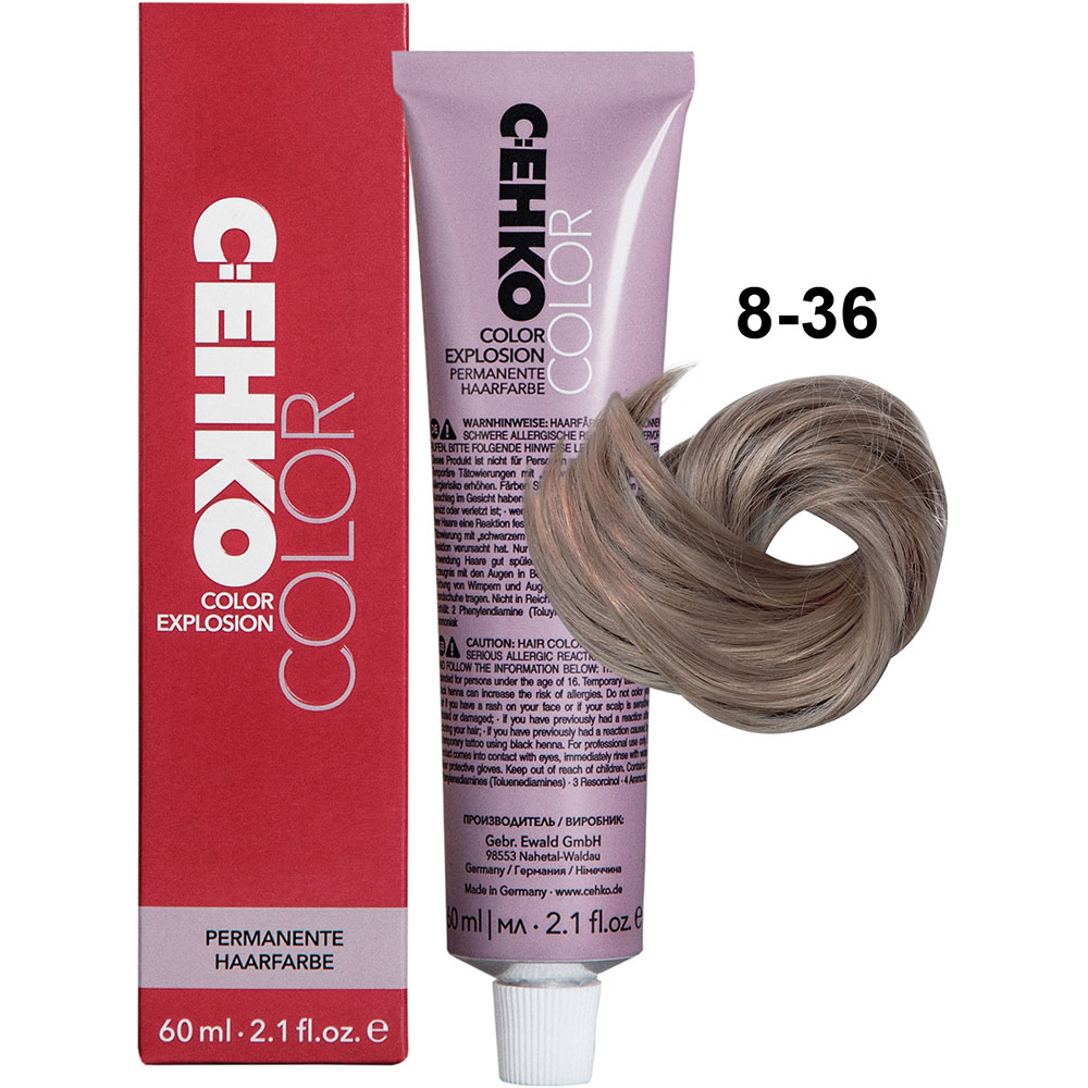 C:EHKO Color Explosion 8/36 Светлый блондин бронзовый/Bronze 60 мл