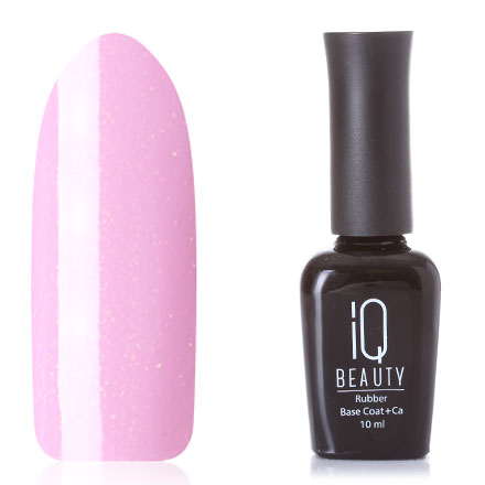 IQ BEAUTY Базовое камуфлирующее покрытие с шиммером каучуковое с кальцием, Розовый леденец, 10 мл