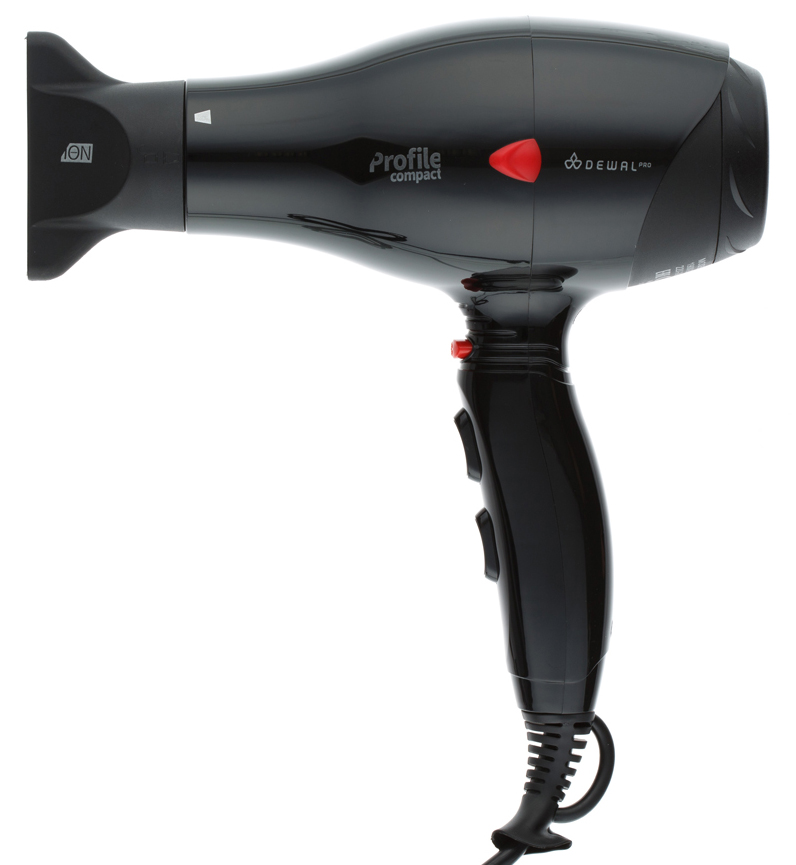 Dewal Фен Profile Compact с ионизацией, черный, 2000W