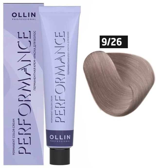 OLLIN PERFORMANCE 9/26 блондин розовый 60мл Перманентная крем-краска для волос