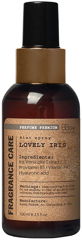 BB One FRAGRANCE CARE Парфюмированный Мист спрей для волос Lovely Iris 100 мл.