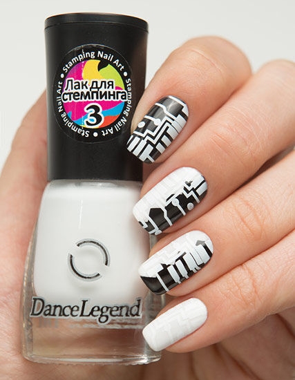 Dance Legend Лак для стемпинга Stamping №03 White (цвет белый) 6,5 мл.